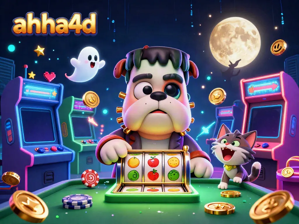 Win big with ahha4d's entertaining slot games at the spooky casino.