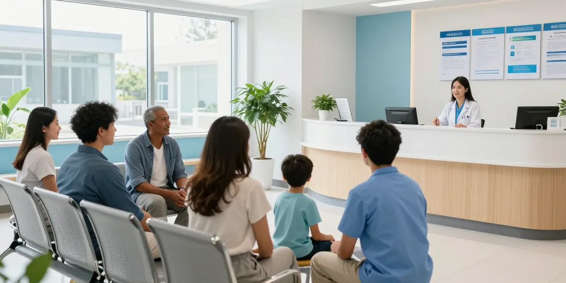 "Child vaccination importance emphasized in a welcoming healthcare environment, showcasing compassionate doctor consultation in a modern clinic."