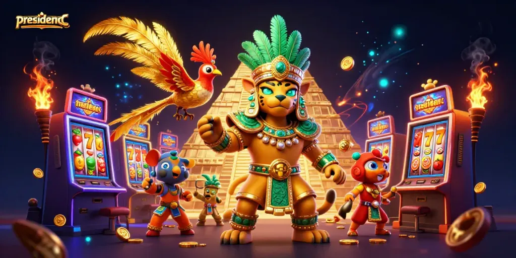 Experience the thrill of winning with presidencc, showcasing vibrant casino elements and dynamic gameplay.