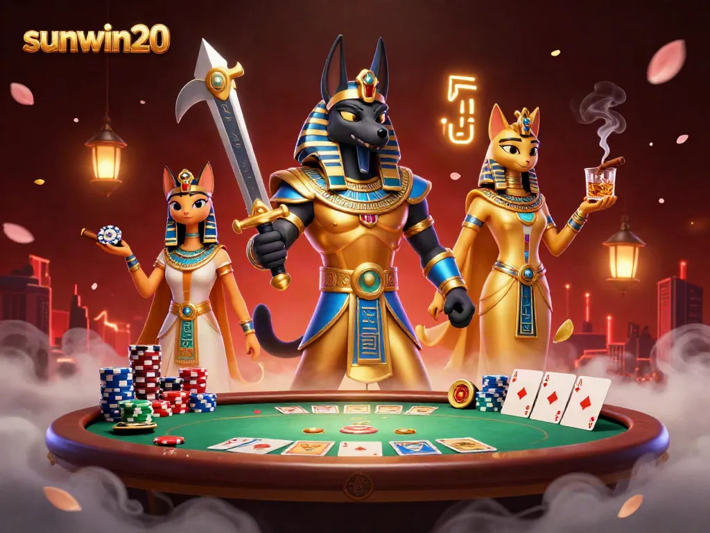 Experience the winning adventure at sunwin20, where the Egyptian warrior Anubis commands the casino floor.