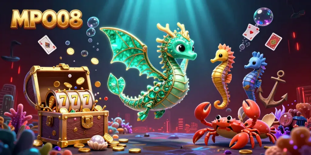 Experience winning gameplay with MPO08 in a vivid underwater casino adventure.