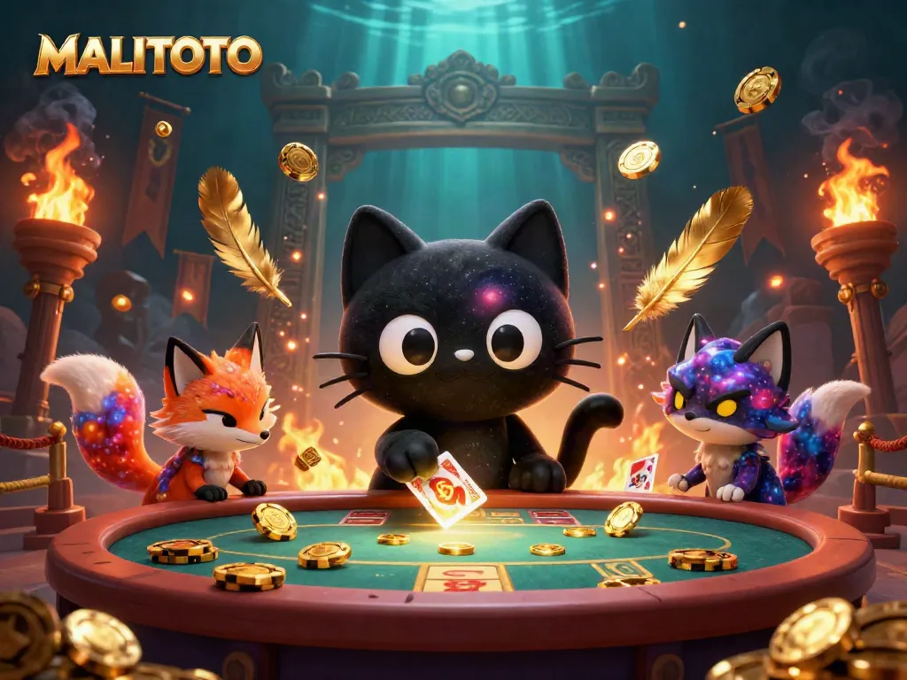 Experience thrilling action at MALITOTO’s cosmic casino with vibrant characters and lively gameplay elements.