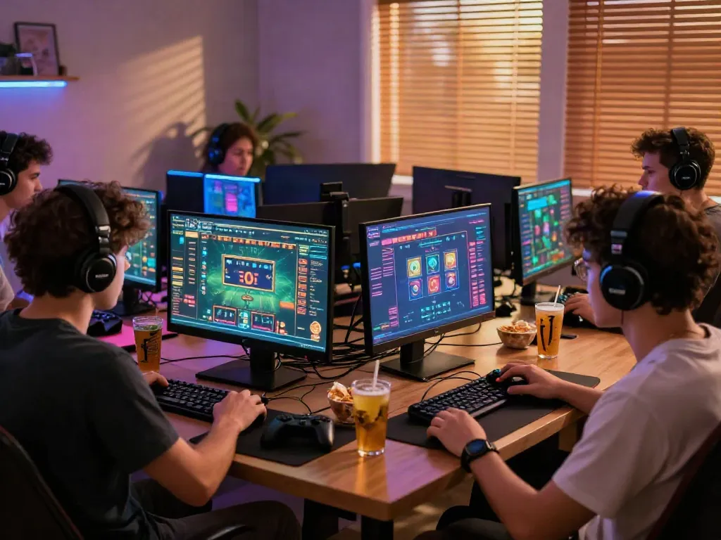 Exciting online gaming atmosphere with players engaging in unsurtoto betting.