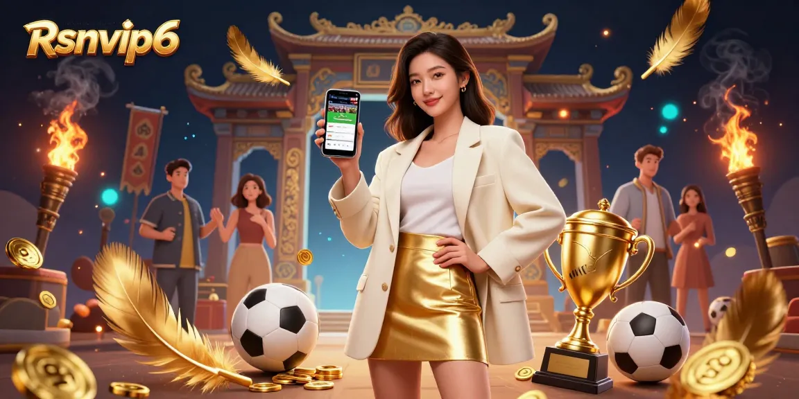 Berinteraksi dengan Rsnvip6 melalui ilustrasi yang hidup yang menampilkan elemen taruhan olahraga dan visual kasino yang dinamis.