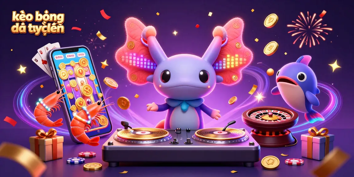 Experience kèo bóng đá trực tuyến with vibrant characters and dynamic casino elements, showcasing an exciting gambling scene.