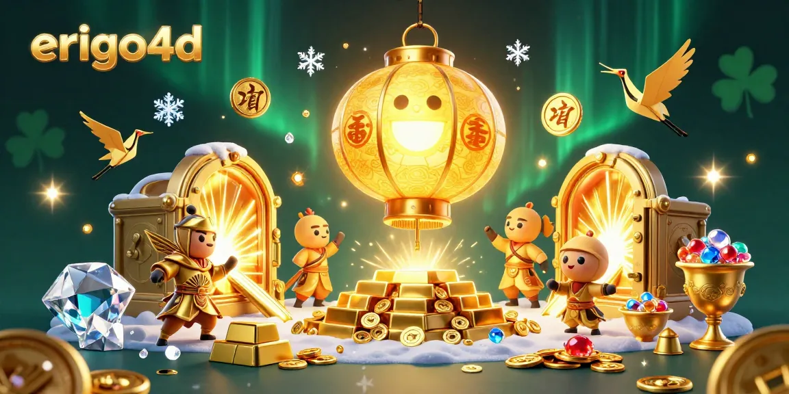 Experience winning strategies with erigo4d's immersive lottery games amidst dazzling treasures.