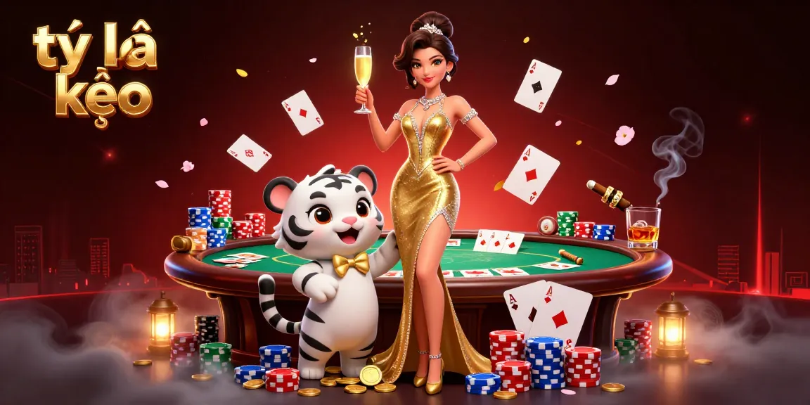 Bet on tỷ lệ kèo with exciting 3D illustration featuring glamorous characters and casino elements.