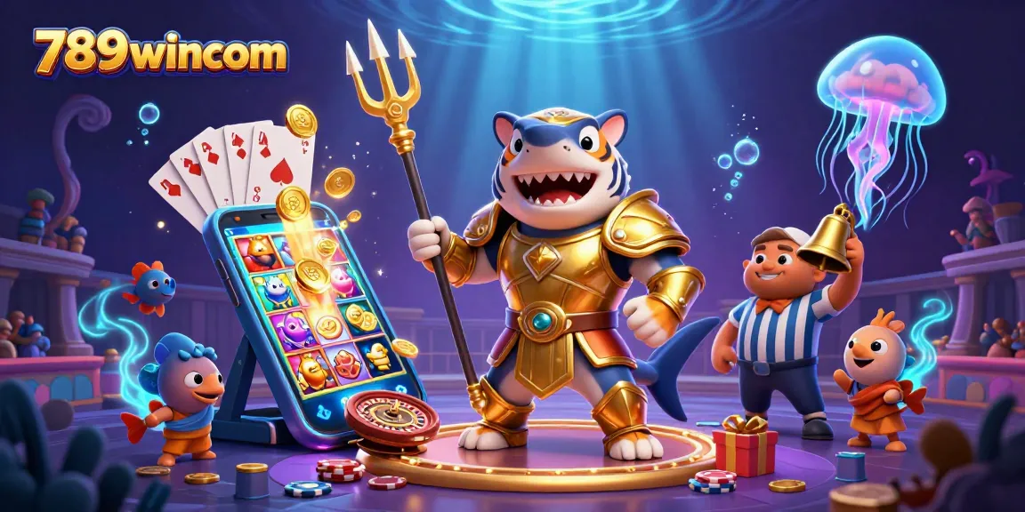 Engage in thrilling gameplay with 789wincom at a vibrant underwater casino adventure.