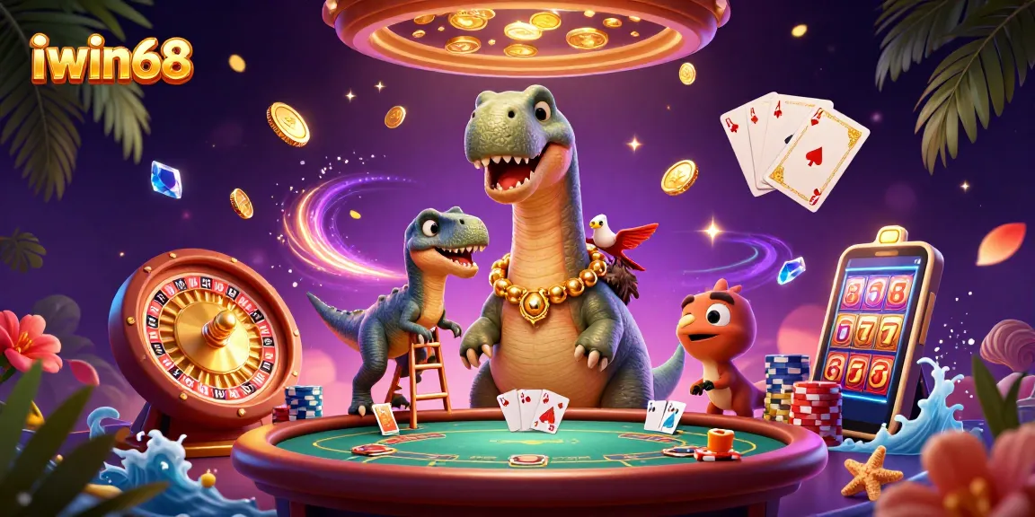 Iwin68 players enjoy high-stakes games with dynamic casino elements and engaging creatures in the vibrant scene.