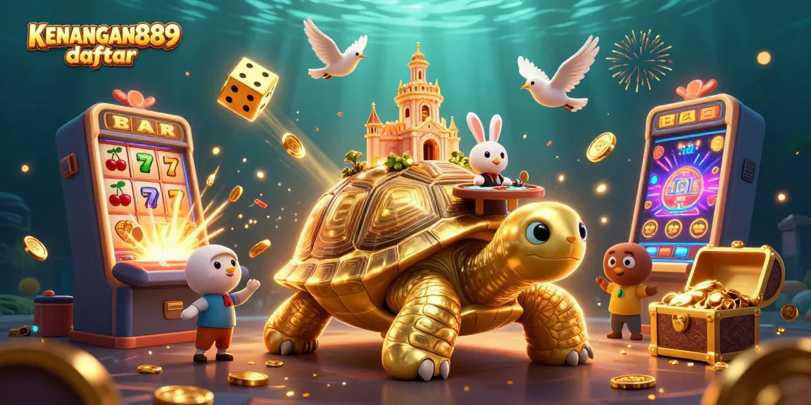 Experience the thrill of winning at KENANGAN889 daftar with our captivating 3D gambling illustration.