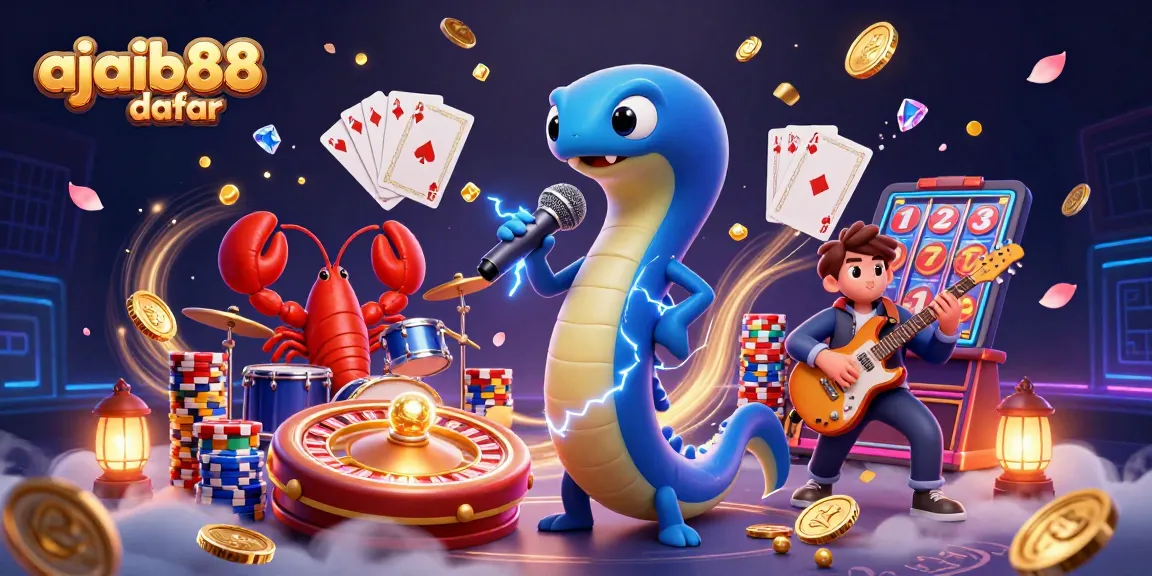 Spin the reels and win with ajaib88 daftar showcasing an underwater casino scene full of excitement.