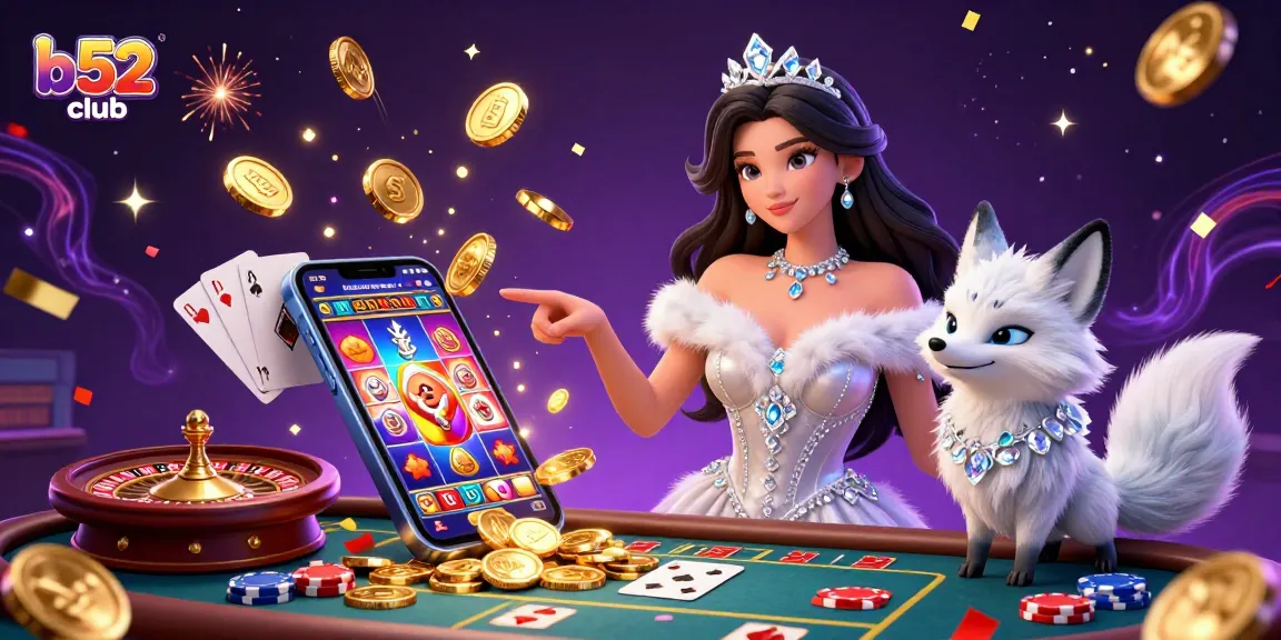 B52 club offers an exciting casino experience with vibrant slot games and luxury visuals.