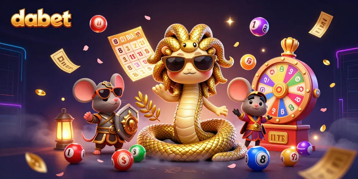 Dabet offers a dynamic gaming experience with Medusa and a warrior mouse in a vibrant casino scene.