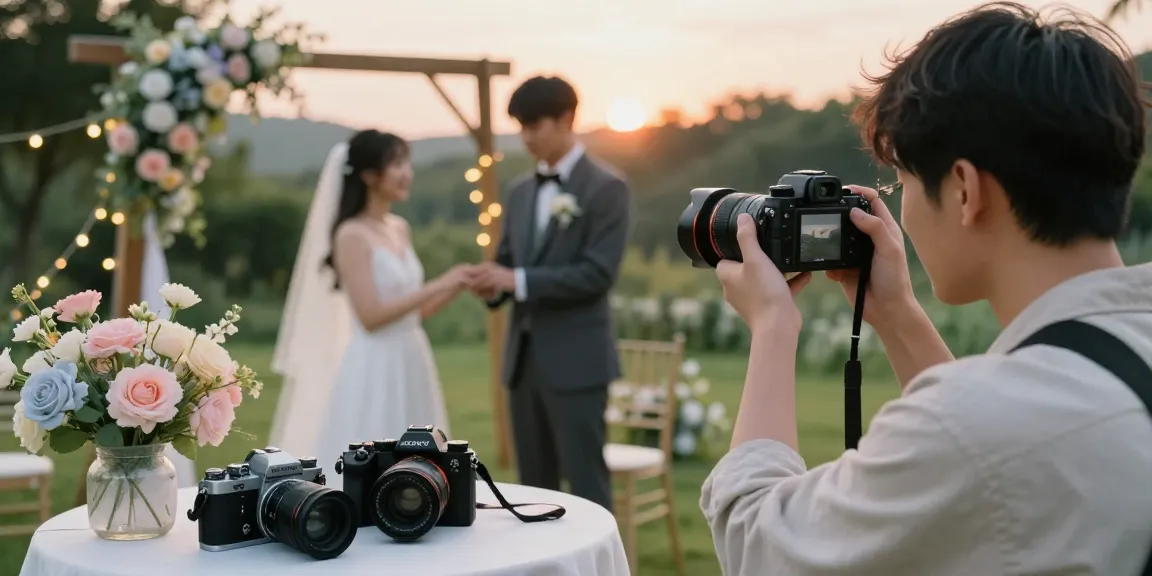 Pengalaman bermain sedayu88 sebagai fotografer pernikahan dalam suasana romantis di taman.