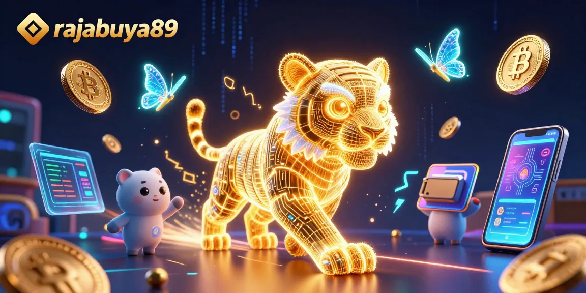 Experience the magic of rajabuya89 in a neon casino filled with crypto riches and thrilling games.