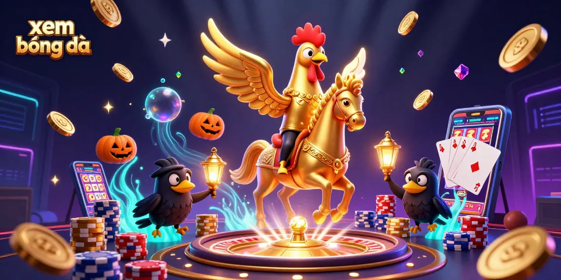 Experience xem bóng đá live in action with vibrant casino elements and dynamic characters.
