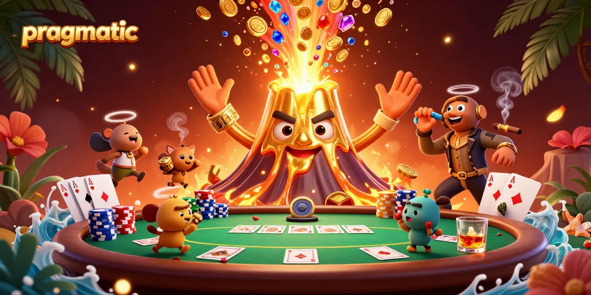 Bermain slot pragmatic di platform Ppslot dengan gambar karakter menghibur dan elemen perjudian yang meriah.