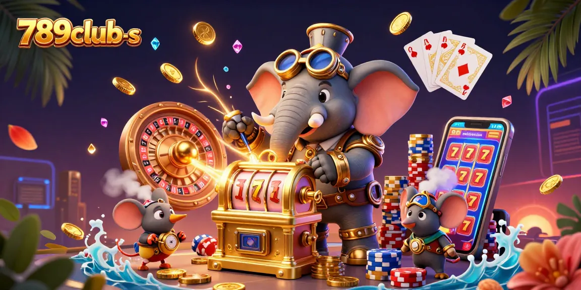 Play engaging games at 789club-s with immersive 3D visuals featuring steampunk characters and dynamic casino elements.