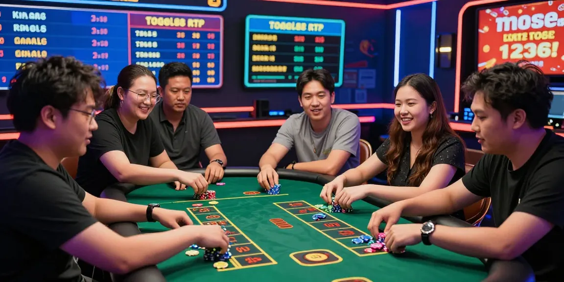 Togel88 Rtp Terbaru online gambling scene with players enjoying lively Toto Togel session, showcasing excitement and engagement.