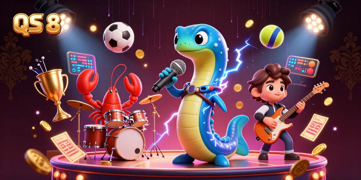Catch exciting moments at QS 88: the underwater casino featuring a DJ electric eel, lobster drummer, and seahorse guitarist.