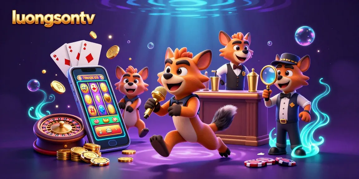 Experience thrilling live action at luongsontv's vibrant casino, featuring hyenas in a comedy club atmosphere.