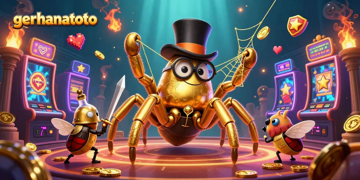 Mengalami keseruan gerhanatoto dengan tarantula emas dan beetle berani di dalam ilustrasi kasino