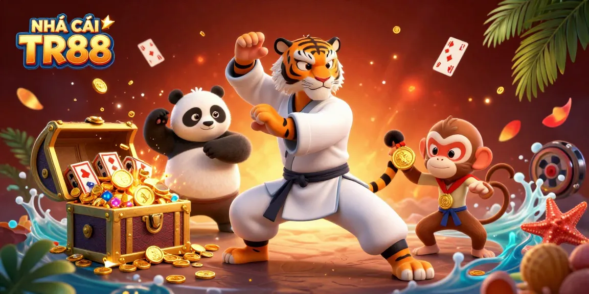 Experience thrilling wins at NHÀ CÁI TR88 with dynamic gaming elements and engaging casino characters.