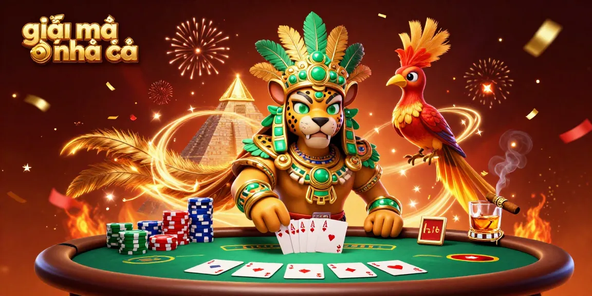 Experience the excitement of giải mã nhà cái with this vibrant 3D casino scene featuring rich poker elements.