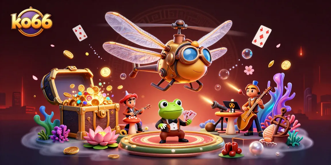 Win big at ko66 with vibrant casino action featuring fun characters and exciting game elements.