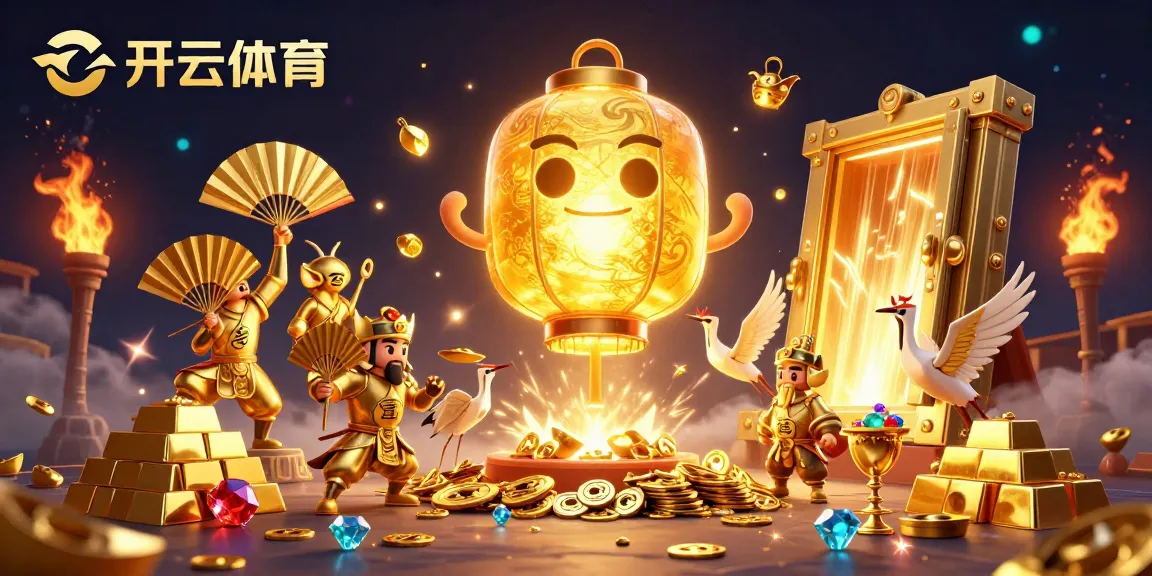Experience exciting games at 开云体育 with vibrant casino elements and glowing characters.