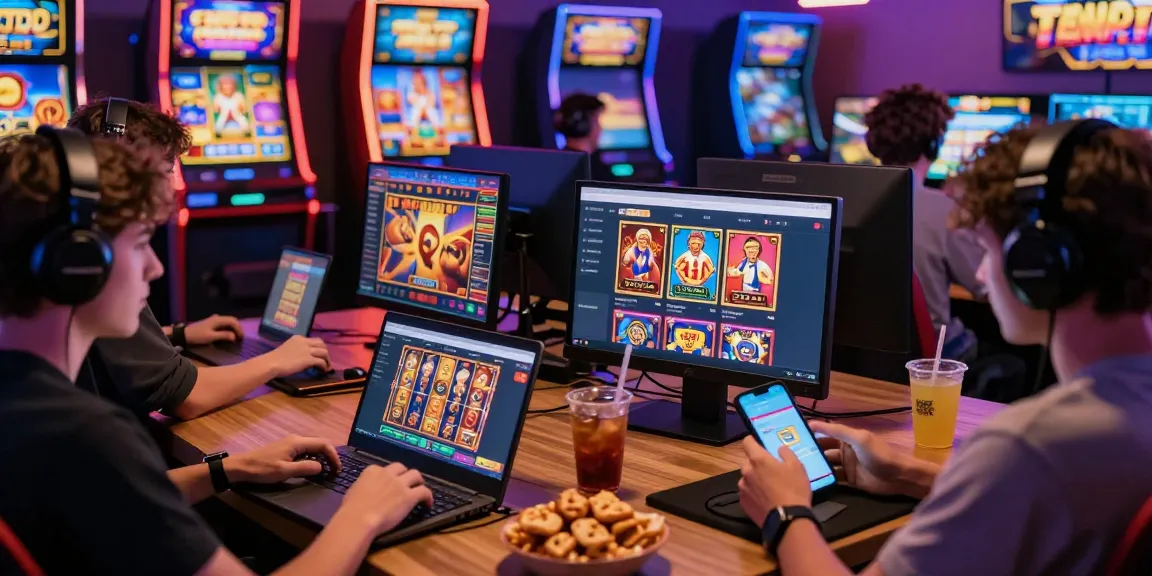 Players enjoying their favorite TEMPOTOTO slot gacor games in a lively online gaming environment.