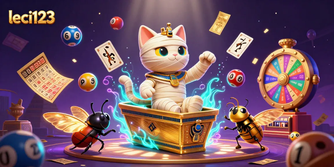 Engage with leci123's exciting casino experience featuring a vibrant pyramid scene.