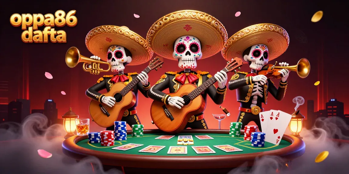Experience the excitement of oppa86 dafta as vibrant characters engage in thrilling casino card play.