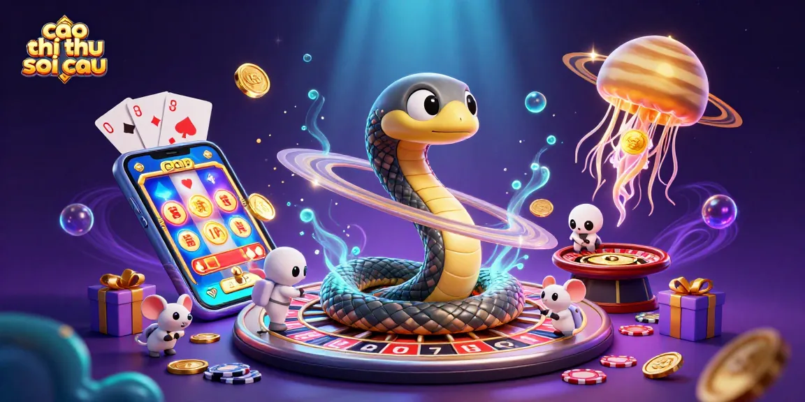 Experience the best of cao thu soi cau with thrilling bets and cosmic adventures in this vibrant 3D illustration.
