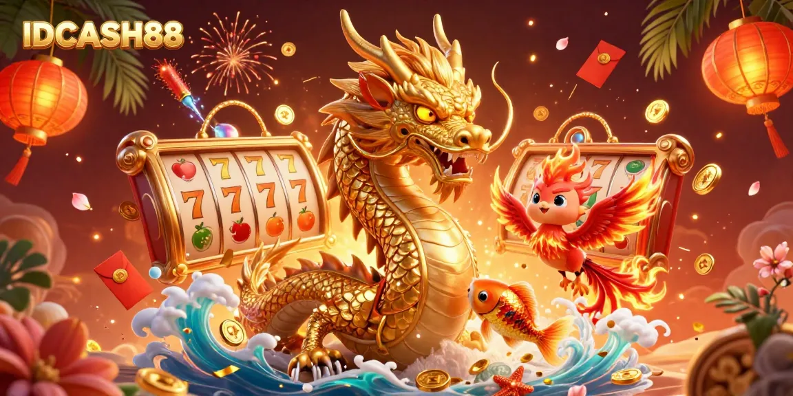Engage with IDCASH88 to experience the thrill of dynamic slot games featuring mesmerizing dragons.