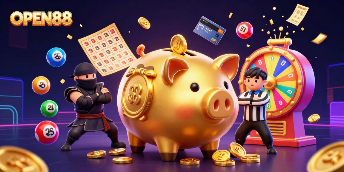 Engage in thrilling gameplay at OPEN88 with lively characters and vibrant game elements.