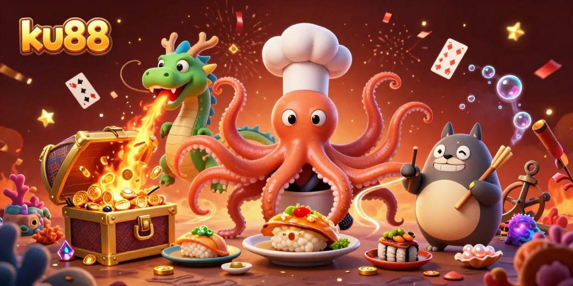 Engage in exciting ku88 adventures with vibrant 3D characters and dynamic casino elements.
