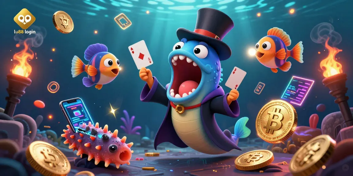 Experience magic with lu88 login as colorful sea creatures perform thrilling tricks.